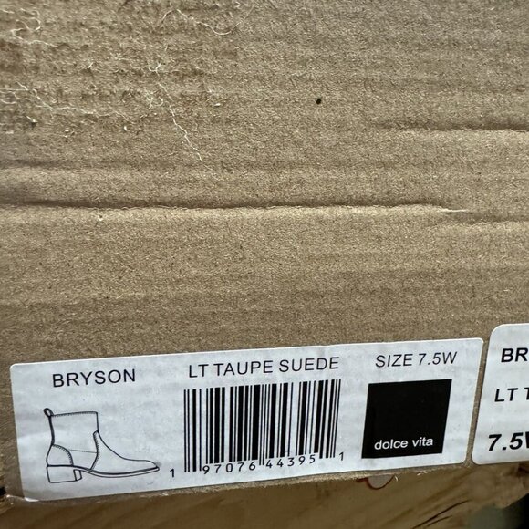 Dolce Vita Women’s Bryson Bootie Taupe Suede Size 7.5W - Picture 6 of 6